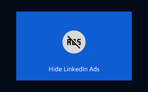 Hide LinkedIn Ads  from Chrome web store to be run with OffiDocs Chromium online