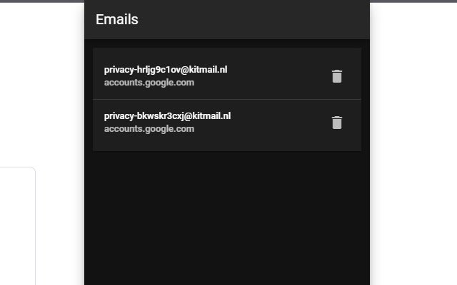 HideMyEmail Email Privacy [เบต้า] จาก Chrome เว็บสโตร์เพื่อใช้งานร่วมกับ OffiDocs Chromium ออนไลน์