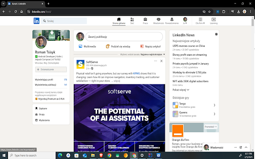 Hide Suggested  Sponsored Posts for LinkedIn  from Chrome web store to be run with OffiDocs Chromium online