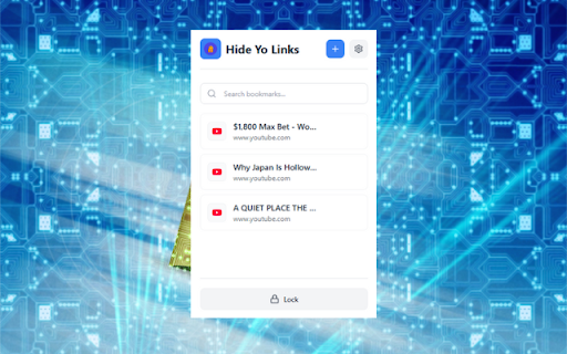 Hide Yo Links  from Chrome web store to be run with OffiDocs Chromium online