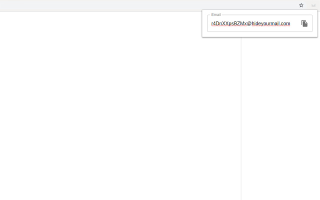 HideYourMail  from Chrome web store to be run with OffiDocs Chromium online