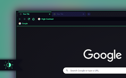 High Contrast Dark  from Chrome web store to be run with OffiDocs Chromium online