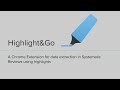 HighlightGo mula sa Chrome web store na tatakbo sa OffiDocs Chromium online