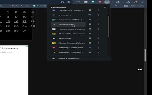 Highlight Vault  from Chrome web store to be run with OffiDocs Chromium online