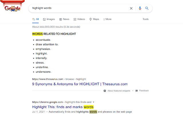 Highlight Word When Double Click  from Chrome web store to be run with OffiDocs Chromium online