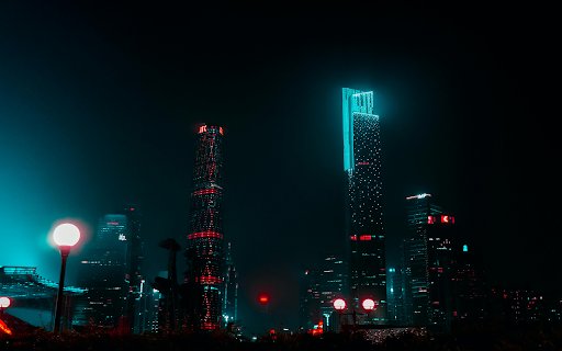 High rise Buildings During Nighttime  from Chrome web store to be run with OffiDocs Chromium online