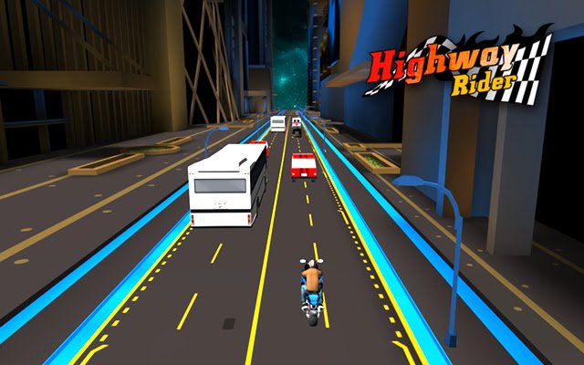 Highway Rider 3D từ cửa hàng Chrome trực tuyến sẽ được chạy với OffiDocs Chromium trực tuyến