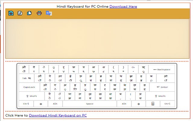 ແປ້ນພິມພາສາຮິນດີສໍາລັບ PC/Laptop Online Keyboard ຈາກ Chrome web store ທີ່ຈະດໍາເນີນການກັບ OffiDocs Chromium ອອນໄລນ໌