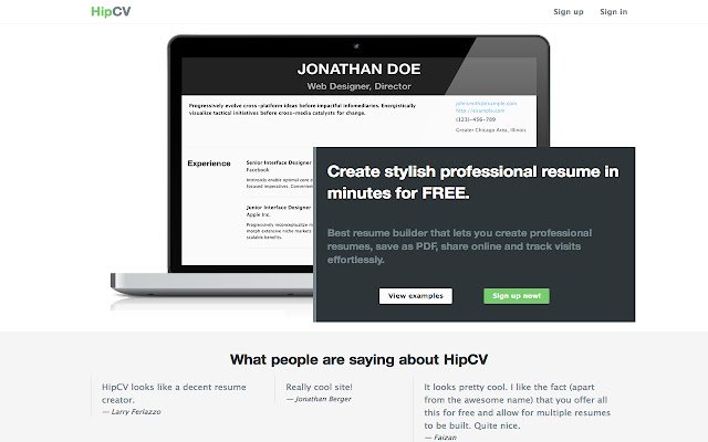 HipCV  from Chrome web store to be run with OffiDocs Chromium online