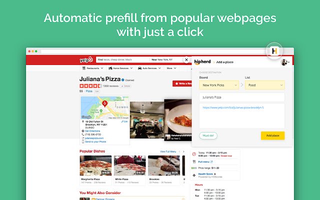 Hipherd Add to board  from Chrome web store to be run with OffiDocs Chromium online