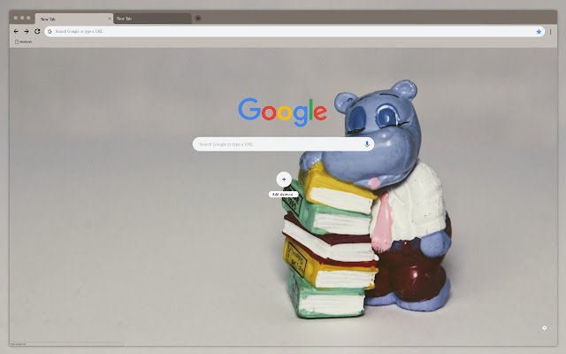 Hippo with books  from Chrome web store to be run with OffiDocs Chromium online