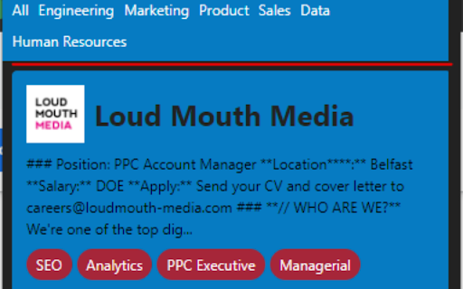 Hired Up  from Chrome web store to be run with OffiDocs Chromium online