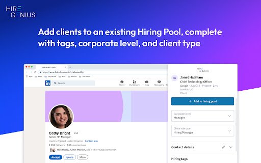 Hire Genius Sync  from Chrome web store to be run with OffiDocs Chromium online