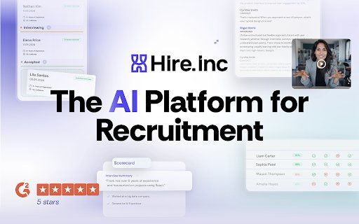 Hire.inc  from Chrome web store to be run with OffiDocs Chromium online