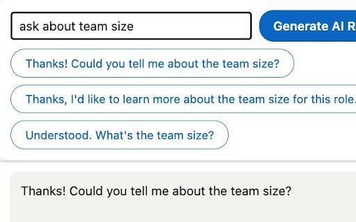 Hireply – AI Smart Replies for Recruiter DMs  from Chrome web store to be run with OffiDocs Chromium online