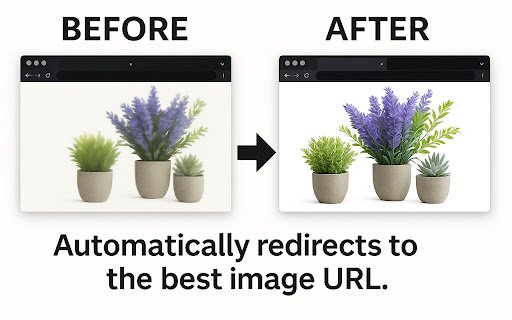 Hi Res Redirector  from Chrome web store to be run with OffiDocs Chromium online