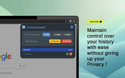 HistoryGuard  from Chrome web store to be run with OffiDocs Chromium online