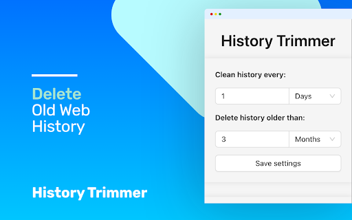 History Trimmer  from Chrome web store to be run with OffiDocs Chromium online