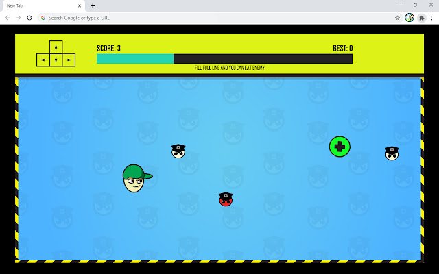 Игра Hit And Run Escape из интернет-магазина Chrome будет запускаться с помощью OffiDocs Chromium онлайн