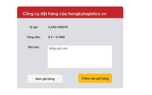 Hồng Kỳ Logistics  from Chrome web store to be run with OffiDocs Chromium online