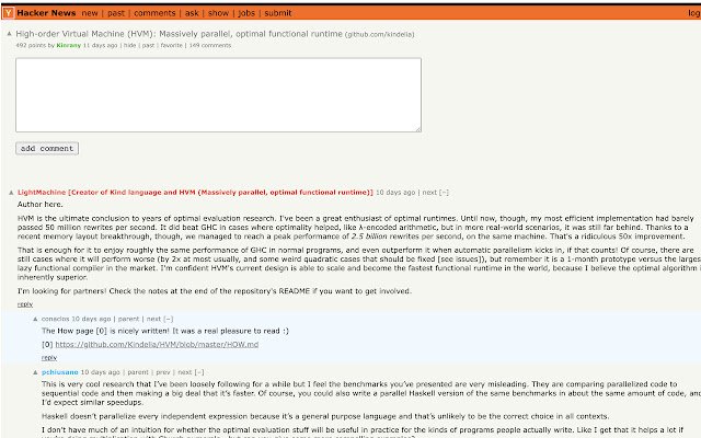 HN Keyboard Nav  from Chrome web store to be run with OffiDocs Chromium online