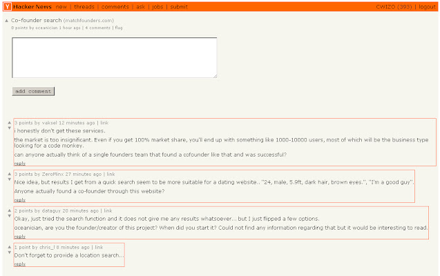 HN Unread Comments mula sa Chrome web store na tatakbo sa OffiDocs Chromium online