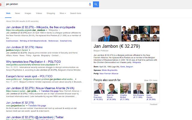 Hoeveel verdient een politicus nu eigenlijk?  from Chrome web store to be run with OffiDocs Chromium online