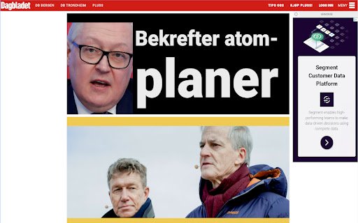 Hold kjeft a Dagbladet  from Chrome web store to be run with OffiDocs Chromium online