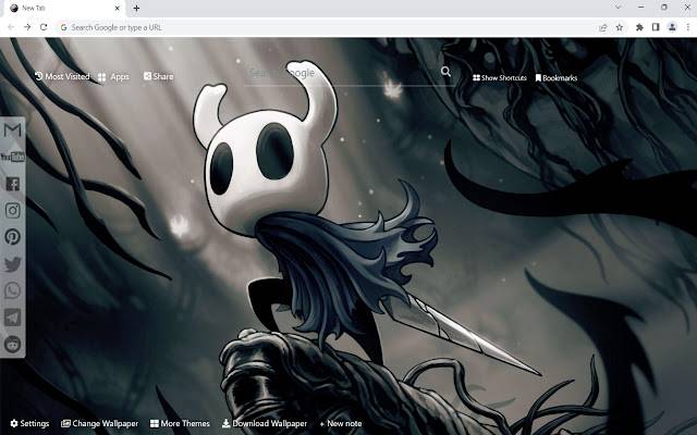 OffiDocs Chromiumオンラインで実行されるChrome WebストアのHollow Knight Wallpaper