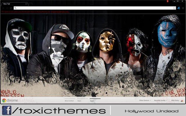 Hollywood Undead-Theme von Toxic aus dem Chrome-Webshop zur Ausführung mit OffiDocs Chromium online