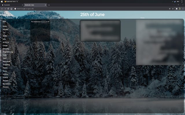 Home Hub: Nuevo navegador de marcadores de páginas de pestañas de Chrome web store para ejecutarse con OffiDocs Chromium en línea