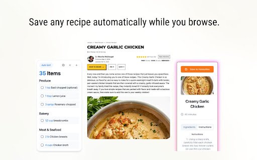 Honeydew Recipe Extension  from Chrome web store to be run with OffiDocs Chromium online
