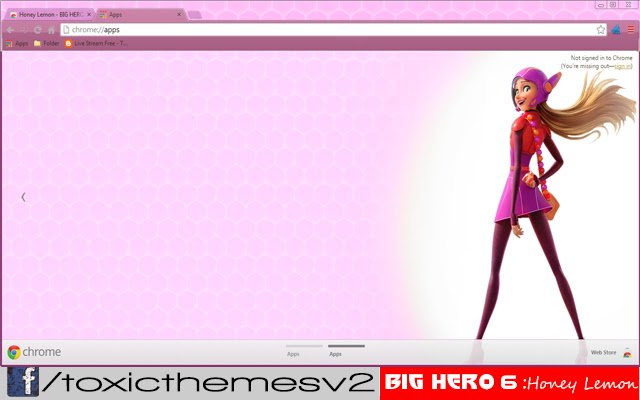 Honey Lemon hero suitBIG HERO 6  from Chrome web store to be run with OffiDocs Chromium online