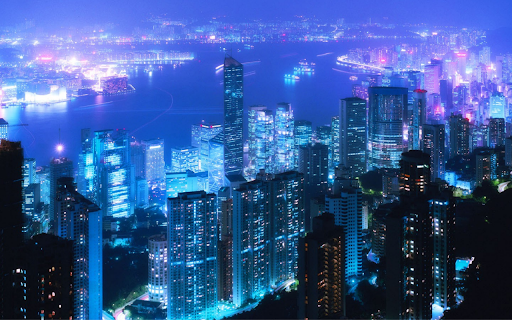 Hong Kong at Night  from Chrome web store to be run with OffiDocs Chromium online