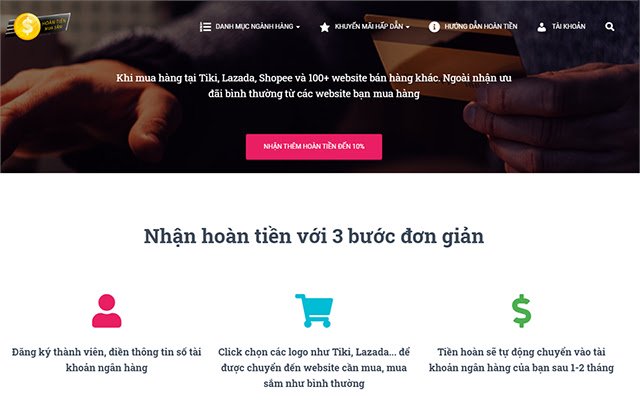 Hoàn tiền mua sắm aus dem Chrome-Webshop, der mit OffiDocs Chromium online ausgeführt werden soll