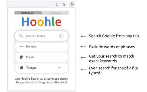 Hoohle Search Google Search Buddy  from Chrome web store to be run with OffiDocs Chromium online