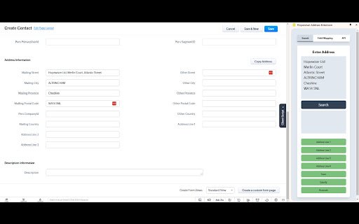 Hopewiser Address Extension  from Chrome web store to be run with OffiDocs Chromium online
