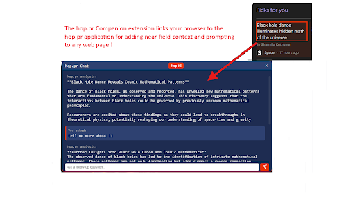 hop.pr Companion  from Chrome web store to be run with OffiDocs Chromium online