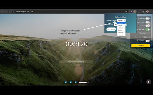 Horizon Tab  from Chrome web store to be run with OffiDocs Chromium online