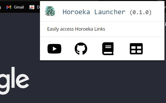 Trình khởi chạy nhanh Horoeka từ cửa hàng Chrome trực tuyến sẽ được chạy với OffiDocs Chromium trực tuyến