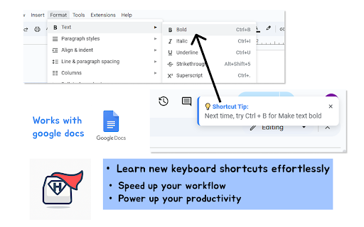 Hotkey Hero  from Chrome web store to be run with OffiDocs Chromium online