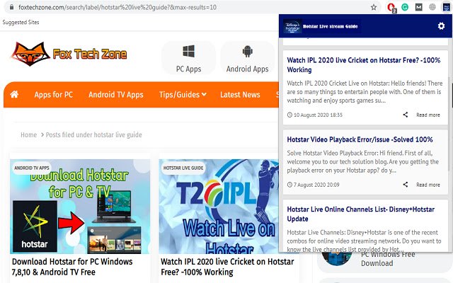 Hotstar Live Streaming IPL, Movies Guide aus dem Chrome Web Store zur Ausführung mit OffiDocs Chromium online