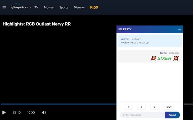Hotstar Party plus  from Chrome web store to be run with OffiDocs Chromium online