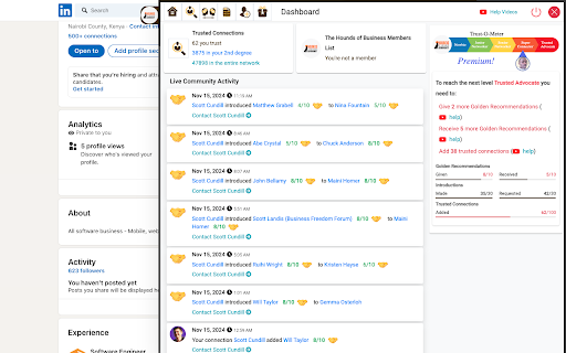 Hounds of Business Community  from Chrome web store to be run with OffiDocs Chromium online