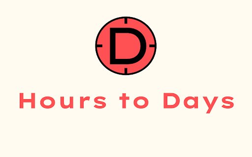 Hours to Days  from Chrome web store to be run with OffiDocs Chromium online