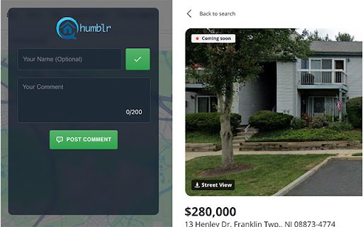 House Humblr  from Chrome web store to be run with OffiDocs Chromium online