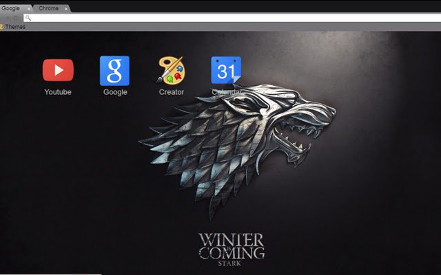 Chrome Web ストアの House Stark Game of Thrones が OffiDocs Chromium オンラインで実行される