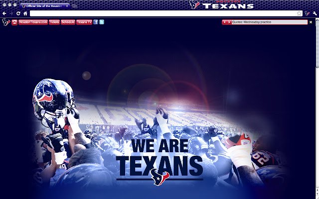 Motyw Houston Texans ze sklepu internetowego Chrome do uruchomienia z OffiDocs Chromium online