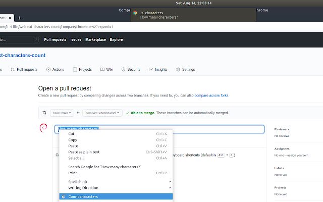 Berapa banyak karakter dari toko web Chrome yang dapat dijalankan dengan OffiDocs Chromium online