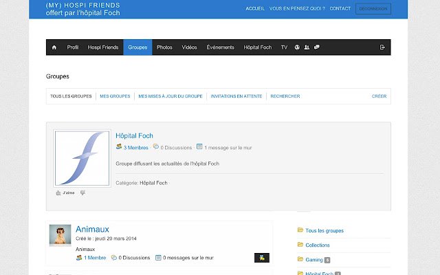 Hôpital Foch My Hospi Friends de la boutique en ligne Chrome sera géré avec OffiDocs Chromium en ligne